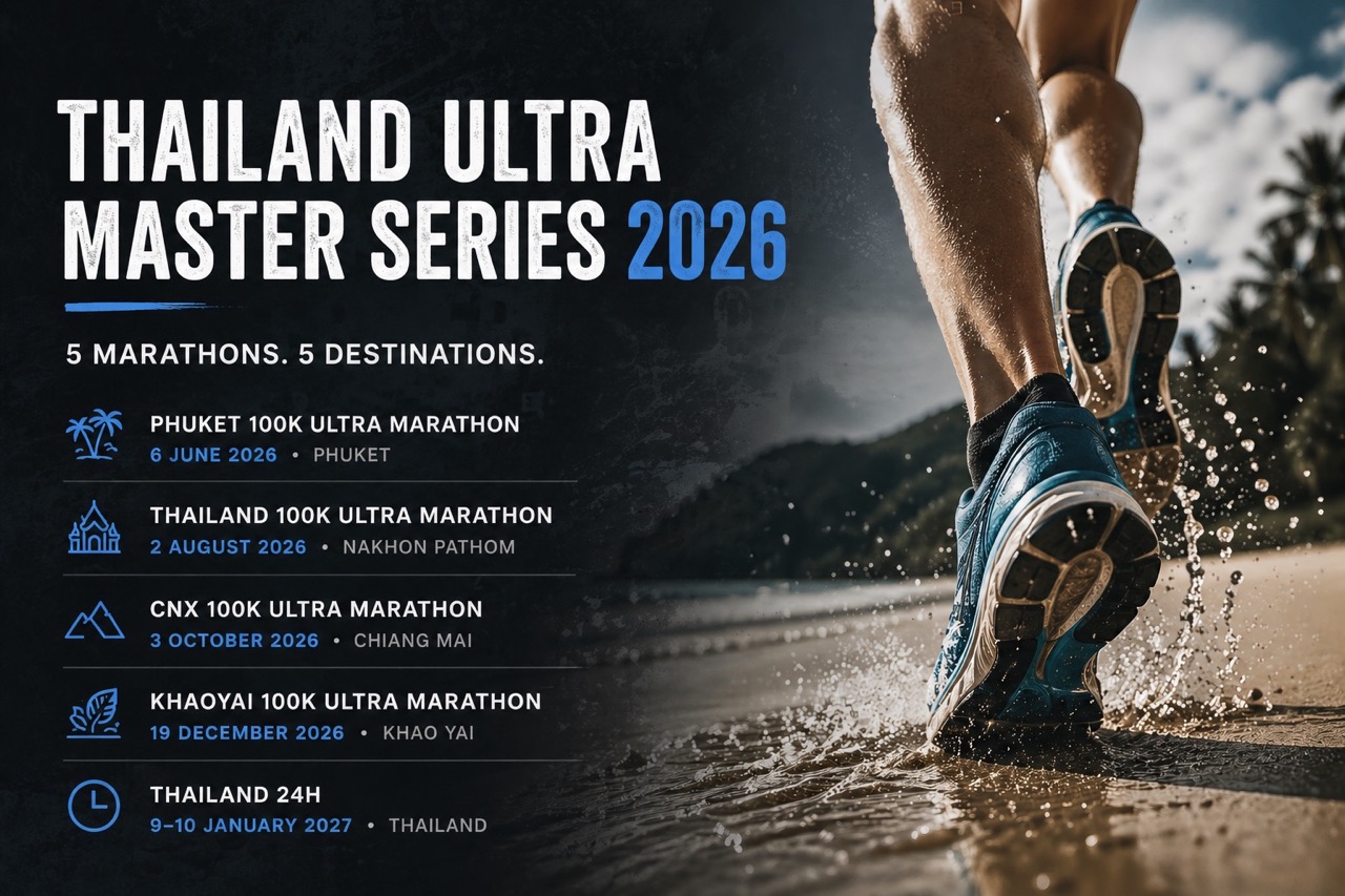 Runnin marathon poster Phuket Thailand 2026